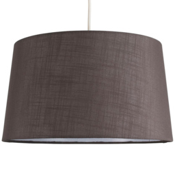ValueLights Doretta Dark Grey Tapered Lamp Shade - thumbnail 1