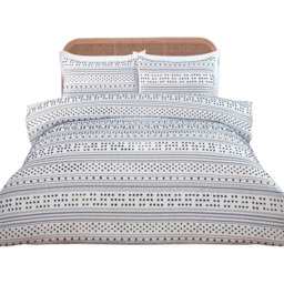Berkley Navy and White King Size Duvet Set - thumbnail 2