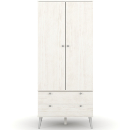 Core Products Augusta Curve 2 Door 2 Drawer Wardrobe - thumbnail 2