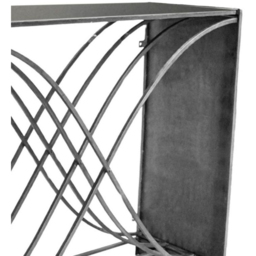 Ivyline Zinc X-Shape Garden Log Storage 88 x 100cm - thumbnail 3