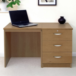R White Cabinets SET-03-IN-EO 2 Drawer Desk Brown