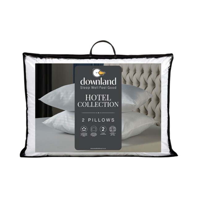 Downland Hotel Collection Pillow Pair White