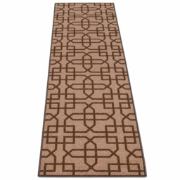 Smart Living Siam Beige and Brown Non-Slip Door Mat with Gel Backing 50 x 80cm - thumbnail 3