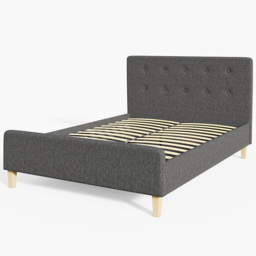 GFW Ashbourne Double Grey Bed Frame - thumbnail 3