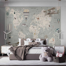 Walltastic Map of the World Wall Mural - thumbnail 1