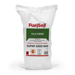Fuelsell White Super Sized Kiln Dried Hardwood Log Bag 60L - thumbnail 1