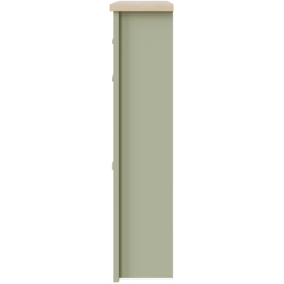 GFW Lancaster 2 Door Single Drawer Sage Green Shoe Cabinet - thumbnail 3