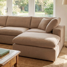 Artemis Home Cotleigh 5 Seater Light Brown U-Shaped Corner Sofa - thumbnail 2