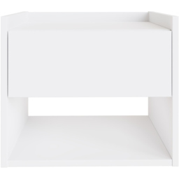 GFW Harmony Single Drawer White Wall Mounted Bedside Table Set of 2 - thumbnail 4