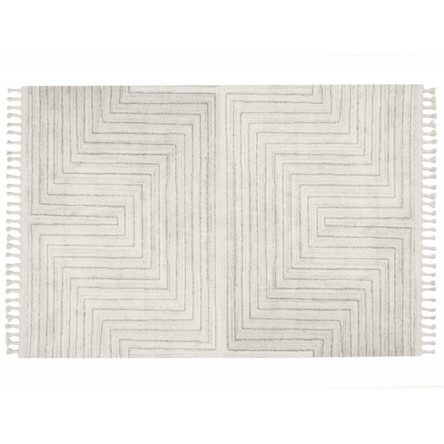 Esselle Home Arctic Maze Natural and Grey Rug 200 x 290cm - image 1