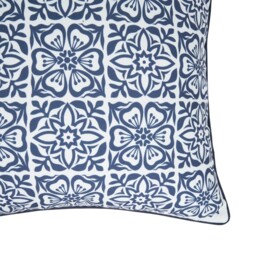Moroccan Tile Outdoor Cushion Blue - thumbnail 3