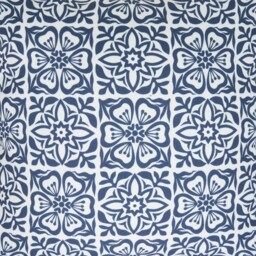Moroccan Tile Outdoor Cushion Blue - thumbnail 2