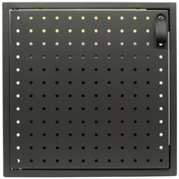 Homebase 33.4cm 2 Pack Grey Cube Storage Door with Metal Pegboard - thumbnail 4