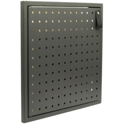 Homebase 33.4cm 2 Pack Grey Cube Storage Door with Metal Pegboard - thumbnail 3