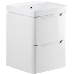 Bathstore Amalfi 2 Drawer White Wall Hung Cloakroom Basin Unit