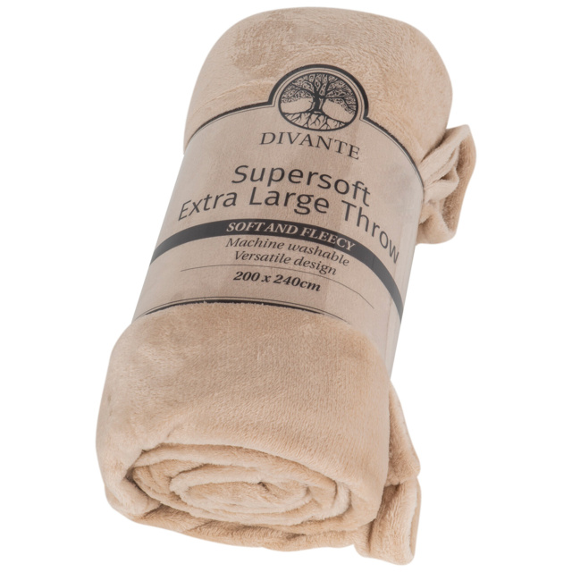 Divante Latte Supersoft Extra Large Throw - image 1