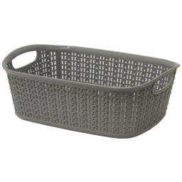 JVL Loop 3L Grey Storage Basket