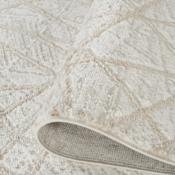 Desire Rugs Perla Beige Modern Abstract Linear Axis Design Rug 60 x 220cm - thumbnail 4