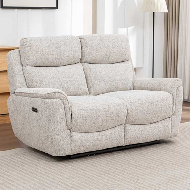 Long Island 2 Seater Beige Recliner Sofa - image 1