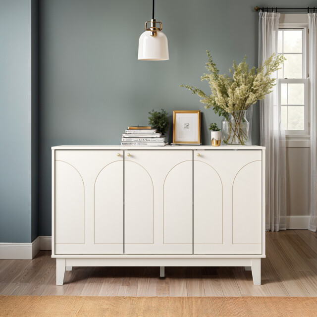 Florence 3 Door Sideboard - Ivory - image 1