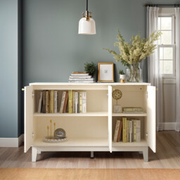 Florence 3 Door Sideboard - Ivory - thumbnail 3