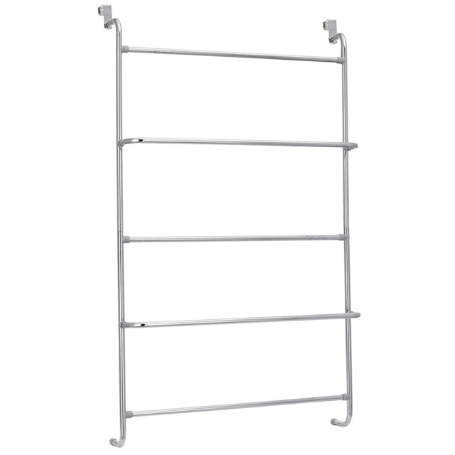 Bathstore Silver Over the Door Towel Rack - image 1