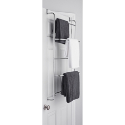 Bathstore Silver Over the Door Towel Rack - thumbnail 2