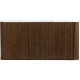 Birlea Kagu 3 Door Walnut Sideboard - thumbnail 3