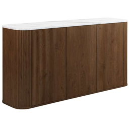 Birlea Kagu 3 Door Walnut Sideboard - thumbnail 2