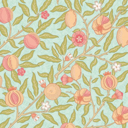 Origin Murals Fruit and Foliage Aqua Wall Mural - thumbnail 2