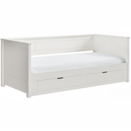 Noomi Iris White 2 Drawer Daybed with Trundle - thumbnail 2