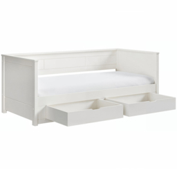 Noomi Iris White 2 Drawer Daybed with Trundle - thumbnail 4