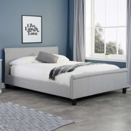 Stratus Grey Small Double Polyester Bed Frame - thumbnail 1