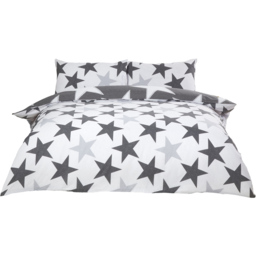 Rapport Home King Size Grey All Stars Duvet Set - thumbnail 3