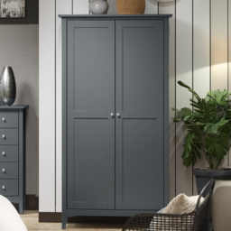 Core Products Como 2 Door Midnight Blue Wardrobe