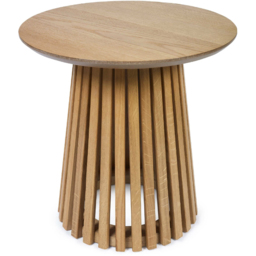 Julian Bowen Ollie Natural Oak Round Lamp Table - thumbnail 2