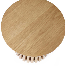 Julian Bowen Ollie Natural Oak Round Lamp Table - thumbnail 4
