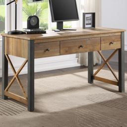Baumhaus Urban Elegance 3 Drawer Reclaimed Home Office Desk