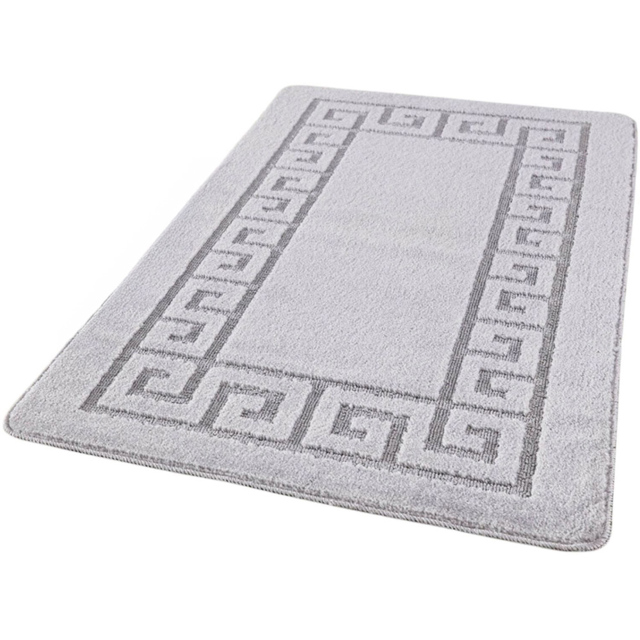 Smart Living Silver Plain Non-Slip Mat with Gel Backing 60 x 110cm - image 1