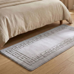 Smart Living Silver Plain Non-Slip Mat with Gel Backing 60 x 110cm - thumbnail 2