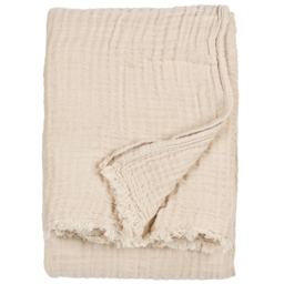 Yard Lark Natural Large Muslin Cotton Throw 240 x 260cm