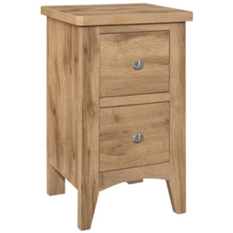 Hampstead 2 Drawer Wooden Bedside Table - thumbnail 2