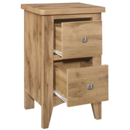 Hampstead 2 Drawer Wooden Bedside Table - thumbnail 4