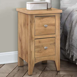 Hampstead 2 Drawer Wooden Bedside Table