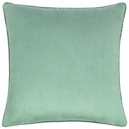 Paoletti Meridian Mineral Teal Velvet Cushion - thumbnail 1