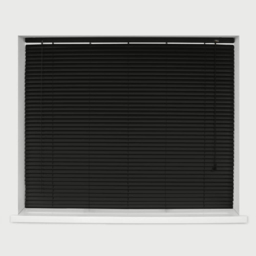 Caecus Aluminium Venetian Blind Black 90 x 150cm