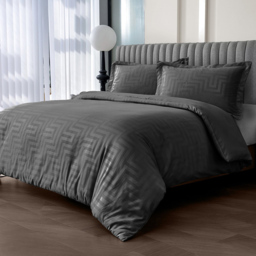 Velosso Larson Single Black Stripe Duvet Set