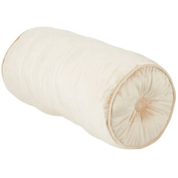 My Home Natural Velvet Bolster Cushion 20 x 46cm - thumbnail 4