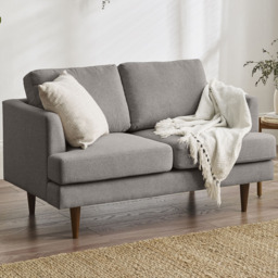 Furniturebox Flora Taupe 2 Seater Recycled Fabric Sofa - thumbnail 1