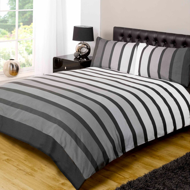 Rapport Home Soho King Size Black Duvet Set - image 1